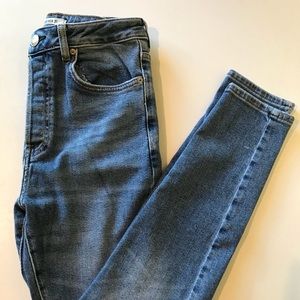 Skinny Blue High-Waisted Jeans